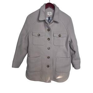 Sezane Joe Wool Blend Coat in Sand sz FR 36 US 4